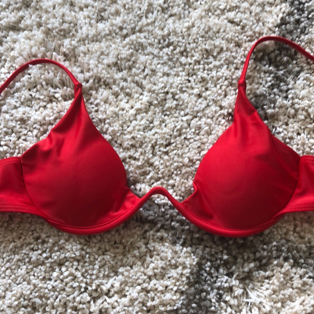 Red bikini top